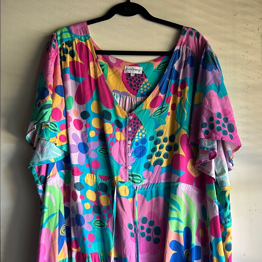 Colorful Floral Women's Dress